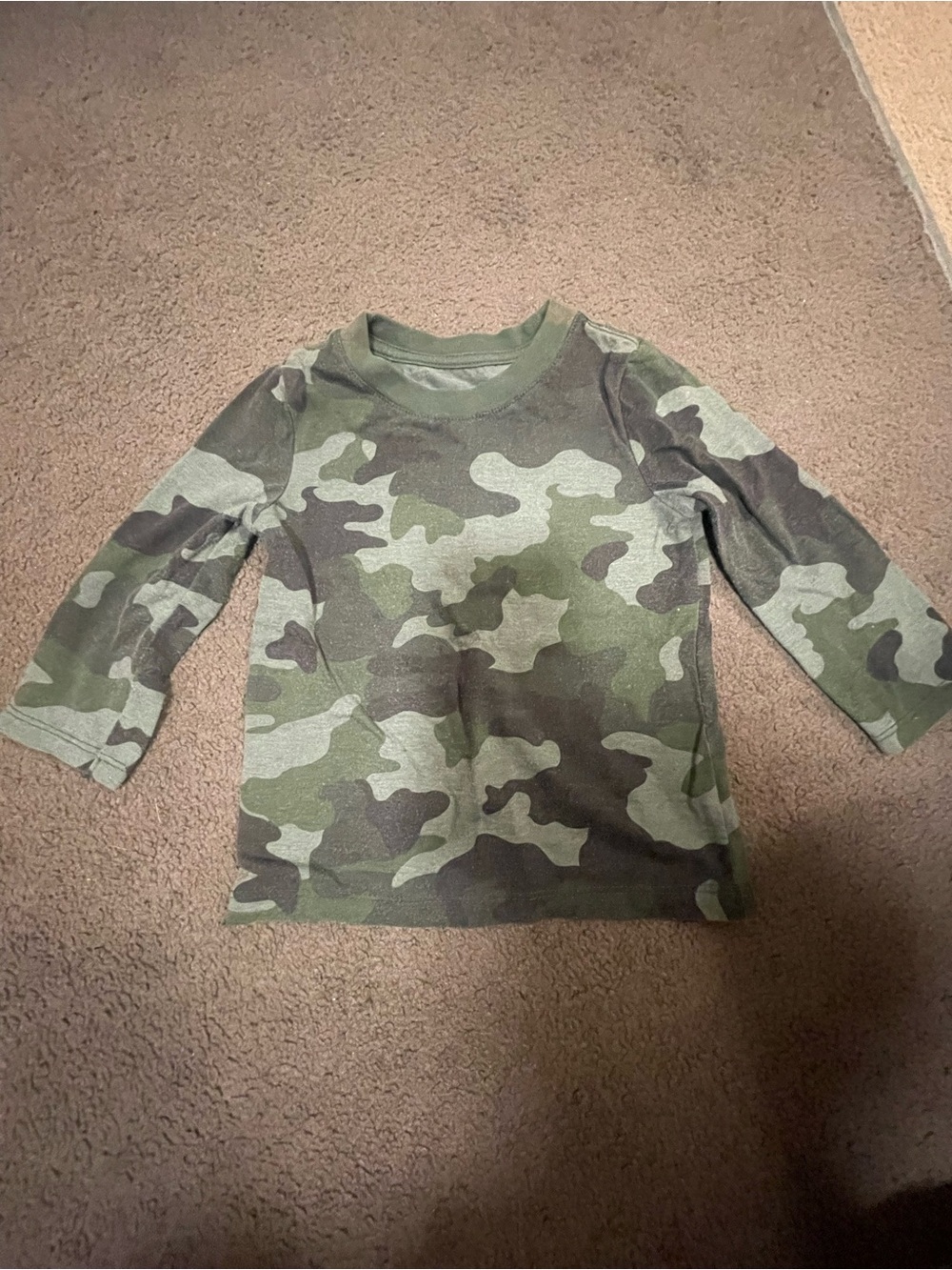 Green Camo Long-Sleeve Tee